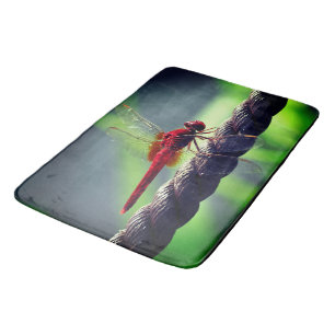 Dragonfly Shower Curtain Bath Mat