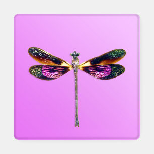 Dragonfly - Silver, Gold, Purple and Black Coaster Set