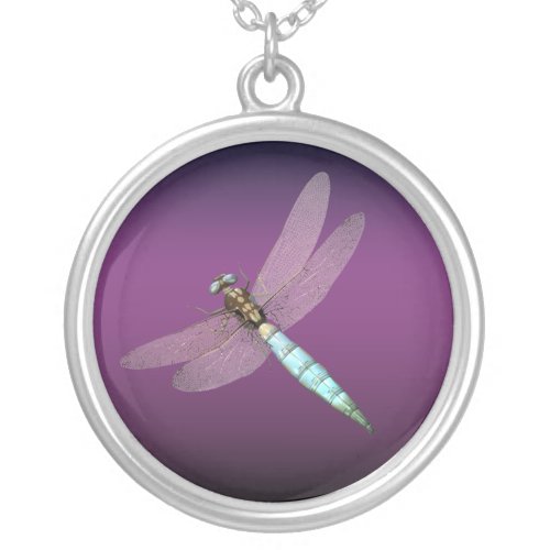 Dragonfly Silver Plated Necklace