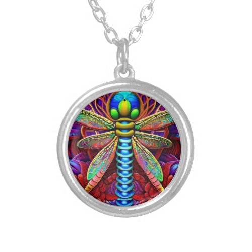 Dragonfly Silver Plated Necklace