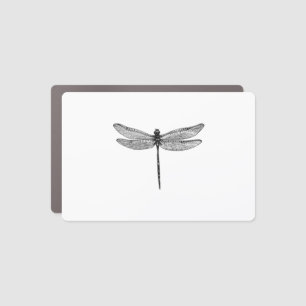 Dragonfly Sketch Car Magnet