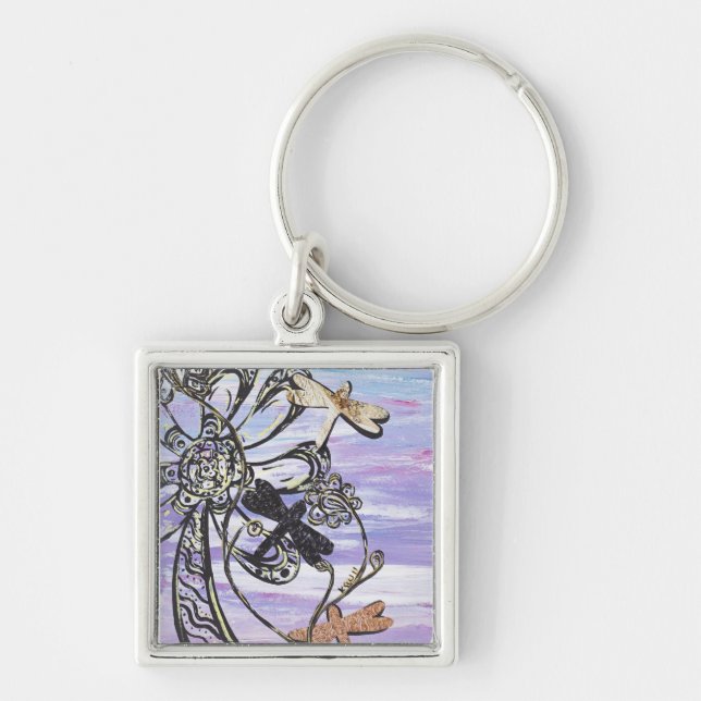 Dragonfly Sky Keychain (Front)