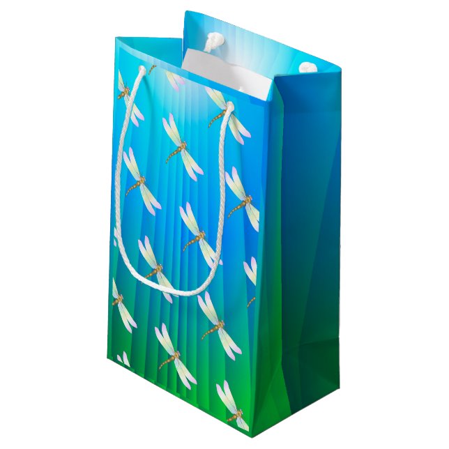 Dragonfly Small Gift Bag (Back Angled)