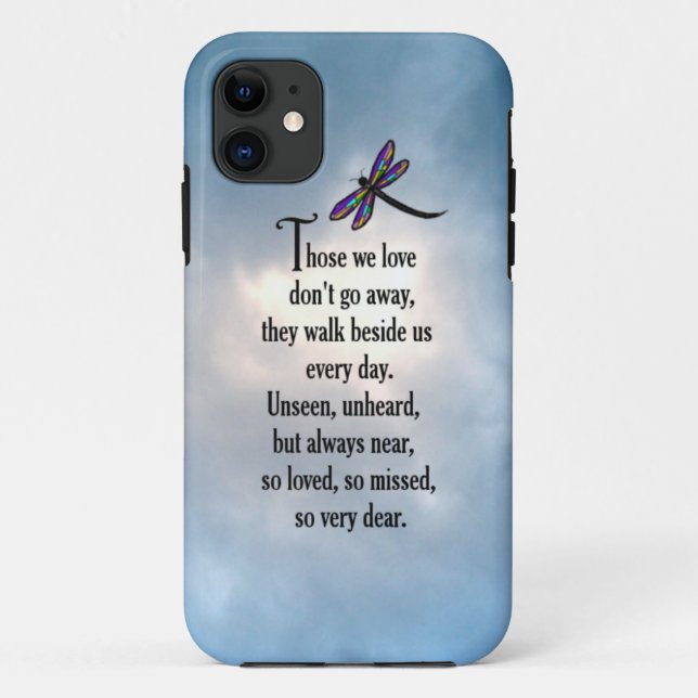 Dragonfly "So Loved" Poem Case-Mate iPhone Case (Back)