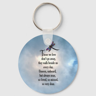 Dragonfly "So Loved" Poem Keychain
