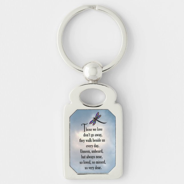 Dragonfly "So Loved" Poem Keychain (Front)