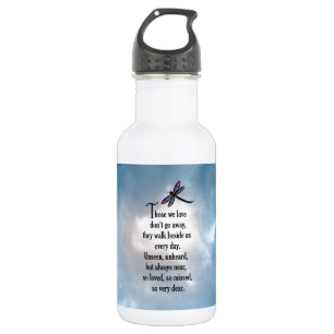 Dragonfly "So Loved" Poem Stainless Steel Water Bottle