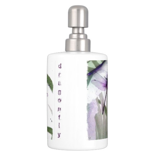 Dragonfly Soap Dispenser And Toothbrush Holder (Back)