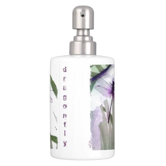 Dragonfly Soap Dispenser And Toothbrush Holder (Front)