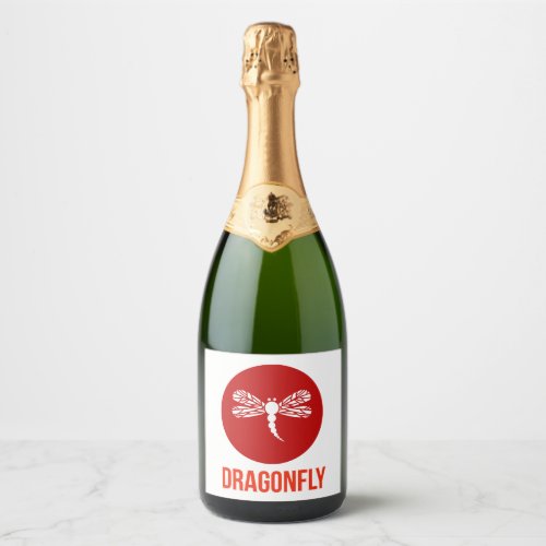 Dragonfly                     sparkling wine label