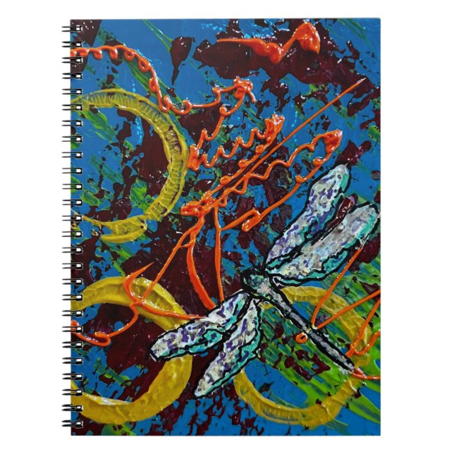 Dragonfly Spiral Photo Notebook (Front)