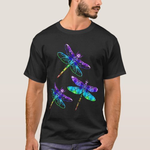 Dragonfly Spirit Animal Chakra Color Dragonflies P T_Shirt