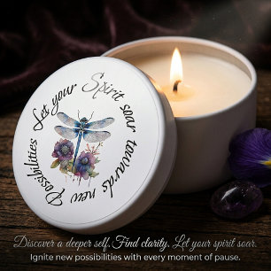Dragonfly - spirit of new possibilities mini candle favors