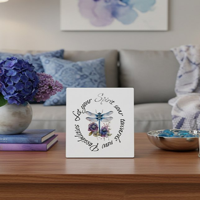 Dragonfly - spirit of new possibilities plaque (Creator Uploaded)