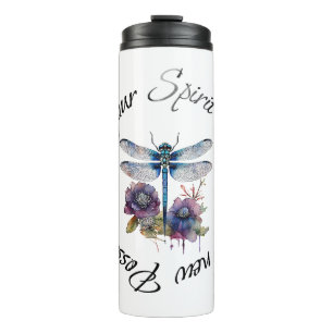 Dragonfly - spirit of new possibilities thermal tumbler