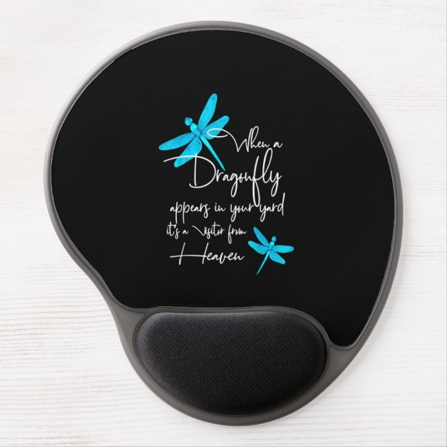 Dragonfly Spiritual Faith Dragonflies Lovers Gel Mouse Pad (Front)