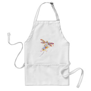 Dragonfly splatter adult apron