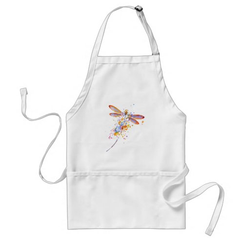 Dragonfly splatter adult apron