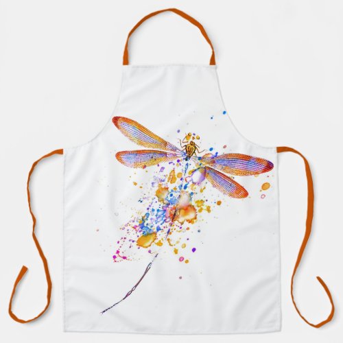 Dragonfly splatter Apron