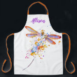 Dragonfly splatter personalized Apron<br><div class="desc">dragonfly splatter</div>