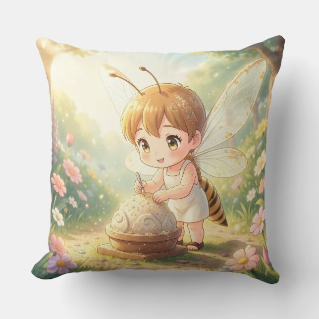 Dragonfly – Star Nectar of the Silent Night.2 Throw Pillow (Front)