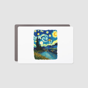 Dragonfly Starry Night (3) Car Magnet