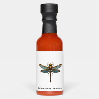 Dragonfly Steam Punk Insect Art Engineer Steampunk Hot Sauces