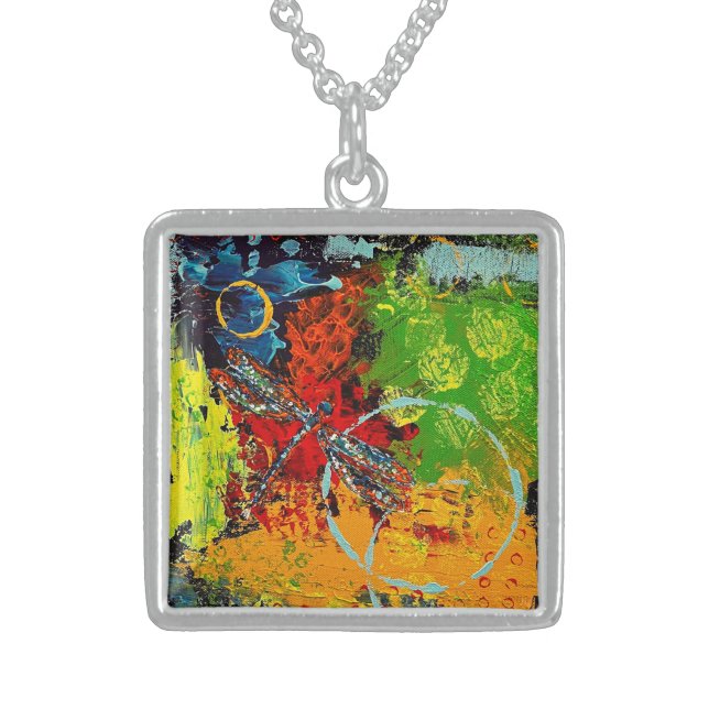 Dragonfly Sterling Necklace (Front)
