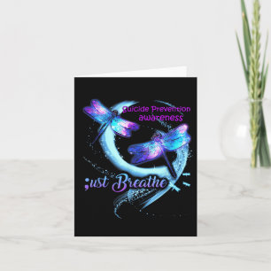 Dragonfly Suicide Prevention Awareness Warrior Sem Card