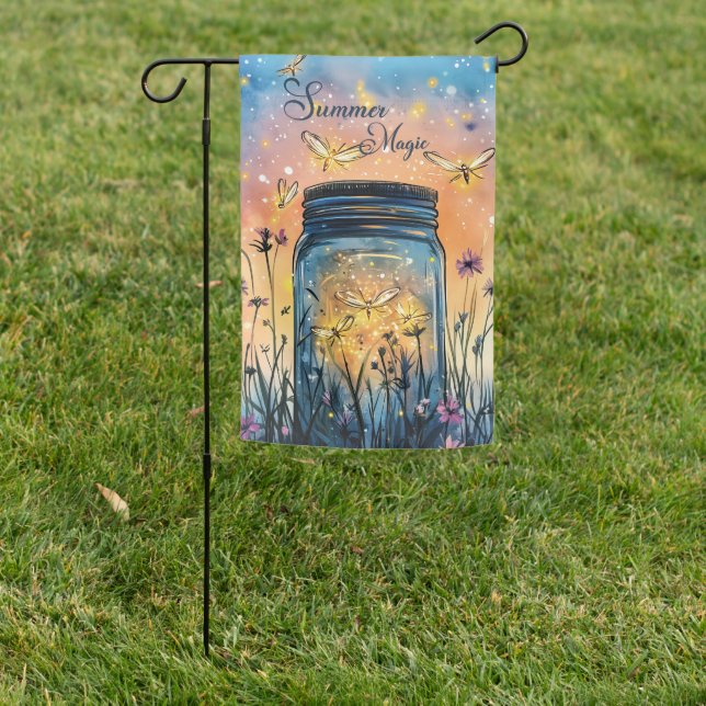 Dragonfly Summer Garden Flag (In SItu)