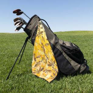 Dragonfly Sunshine Golf Towel