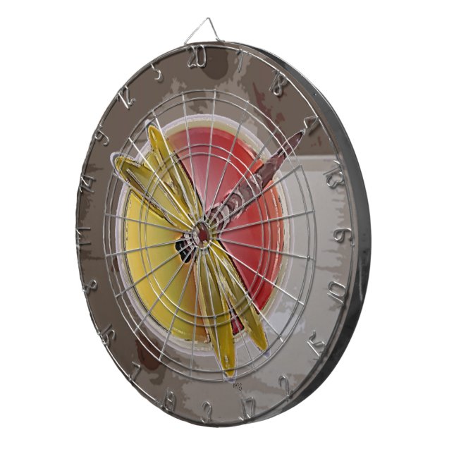 Dragonfly Symbol Dart Board (Front Right)