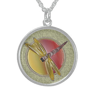 Dragonfly Symbol (sage) Necklace
