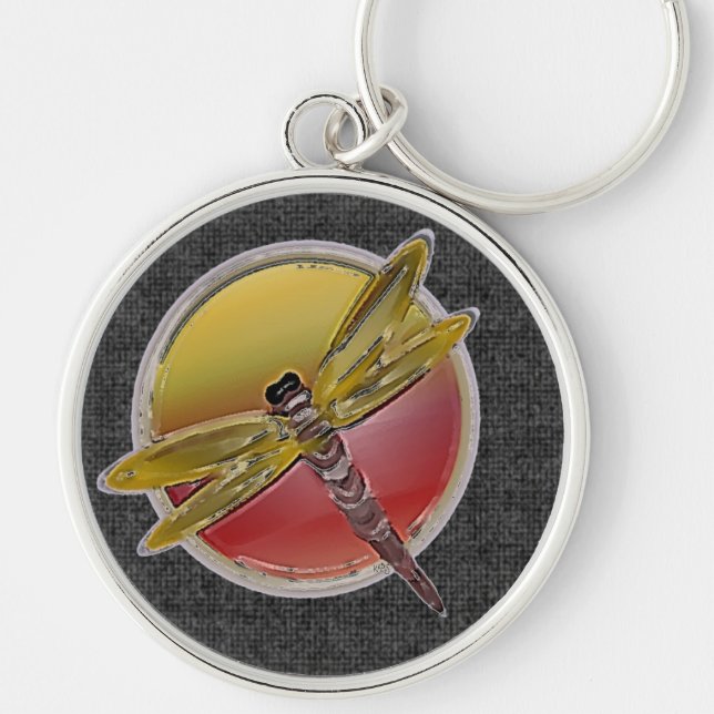 Dragonfly Symbolic Art Keychain (Front)