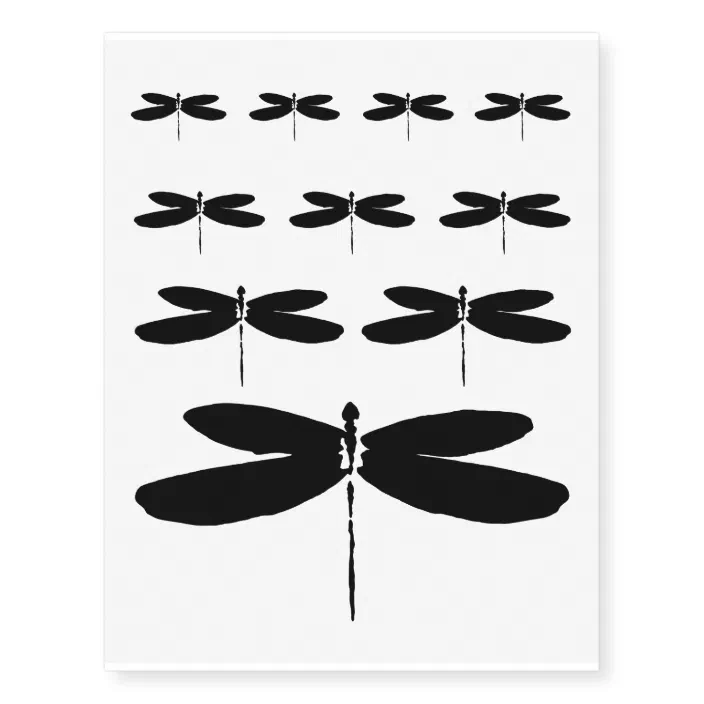 5 x beautiful dragonfly Temporary Tattoos Made in USA Kids Party Favours 