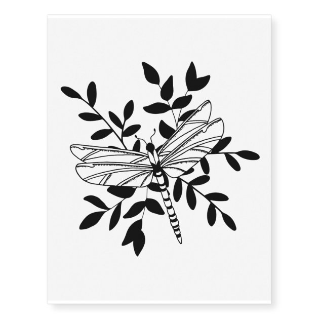 Dragonfly Temporary Tattoo Stencil 085 Pack of 5 or 25  Temporary Tattoo  Store