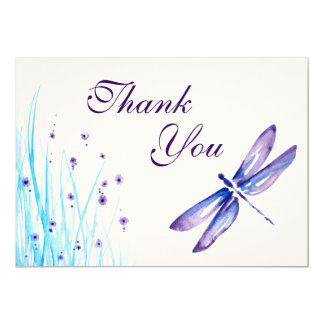 Dragonfly Thank You Cards | Zazzle