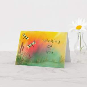 Dragonfly Thinking Of You Card