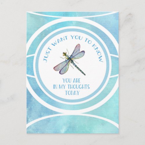 Dragonfly Thinking of You Postcard