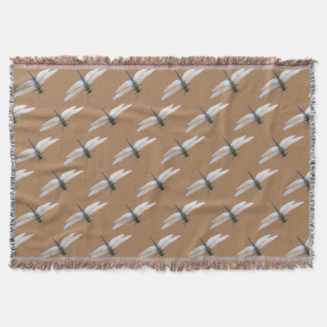 Dragonfly Throw Blanket (Front)