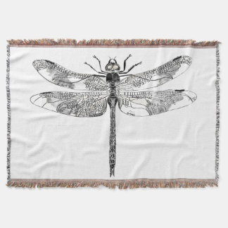 Dragonfly Throw Rug Throw Blanket