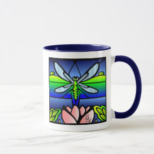 Dragonfly Tiffany Style Mug