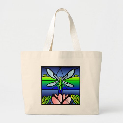 Dragonfly Tiffany Style Tote bag