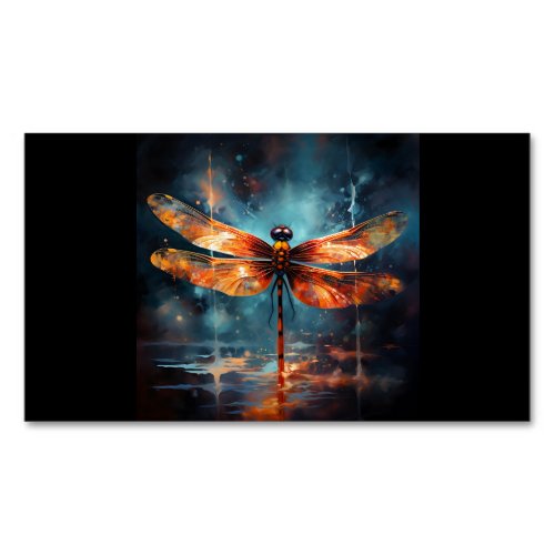 dragonfly tile coaster business card magnet