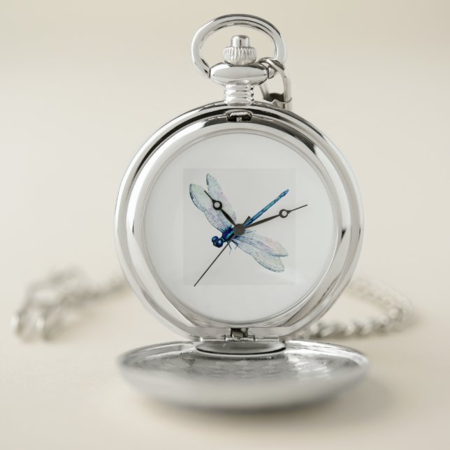 Dragonfly time piece pocket watch (Inside)