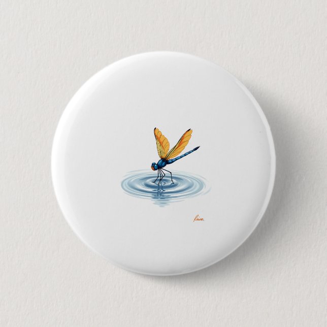 Dragonfly Tshirt Women Men Kids Insect Darner Skim Button (Front)