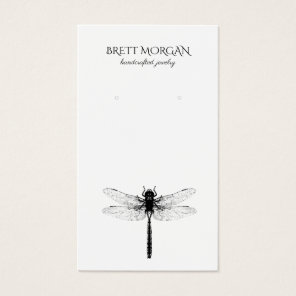Dragonfly Typography Earring Jewelry Display Card