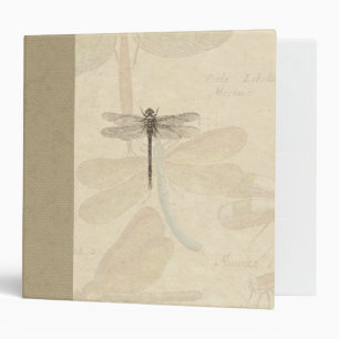 Dragonfly Vintage Antique Classic Nature Binder