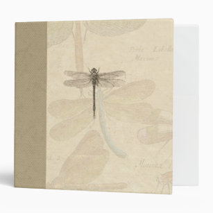 Dragonfly Vintage Antique Classic Nature Binder