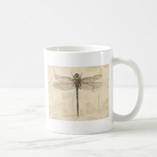 Dragonfly Vintage Antique Classic Nature Coffee Mug